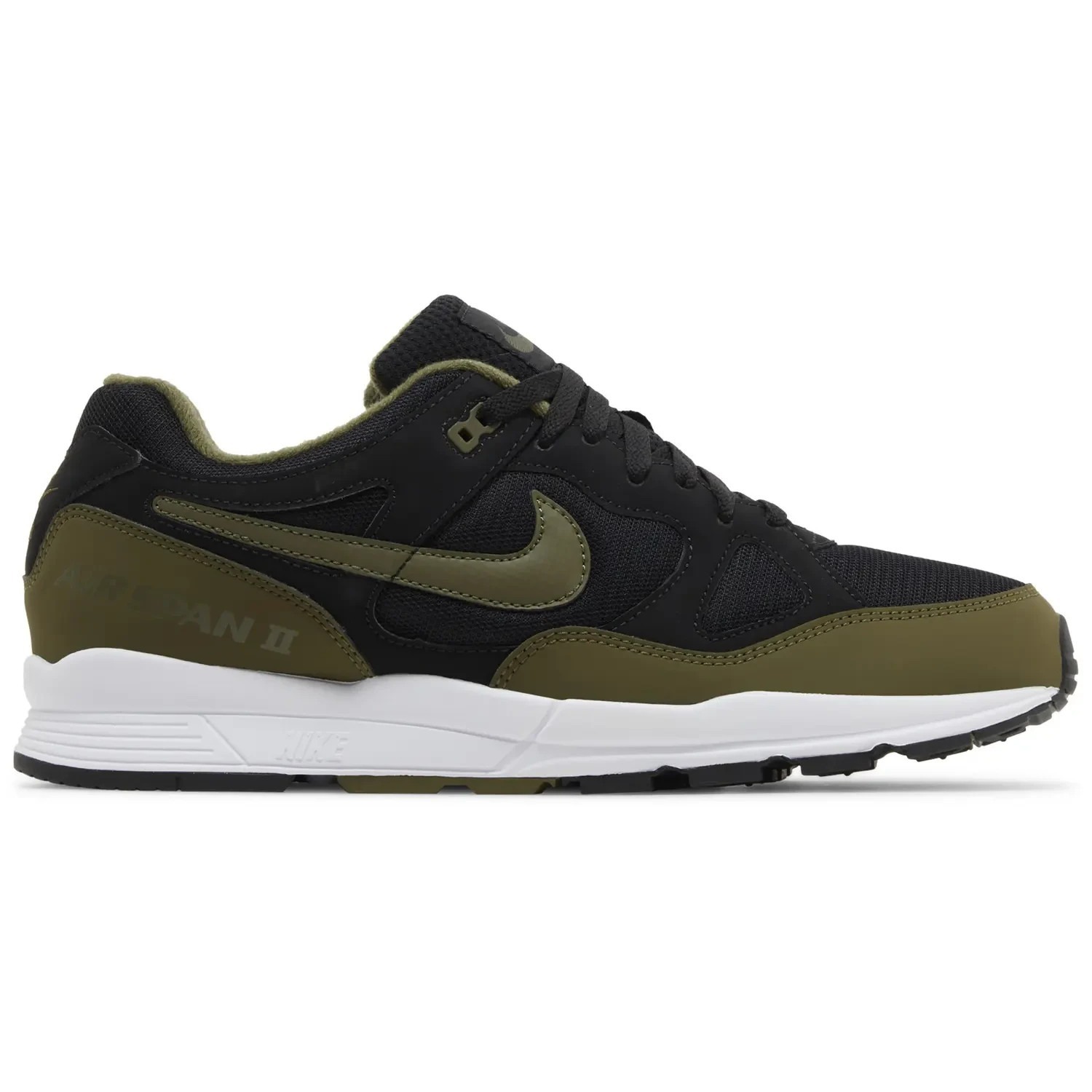 Size 9 - Mens Nike Air Span 2 Shoes Black Olive Canvas Sneakers New